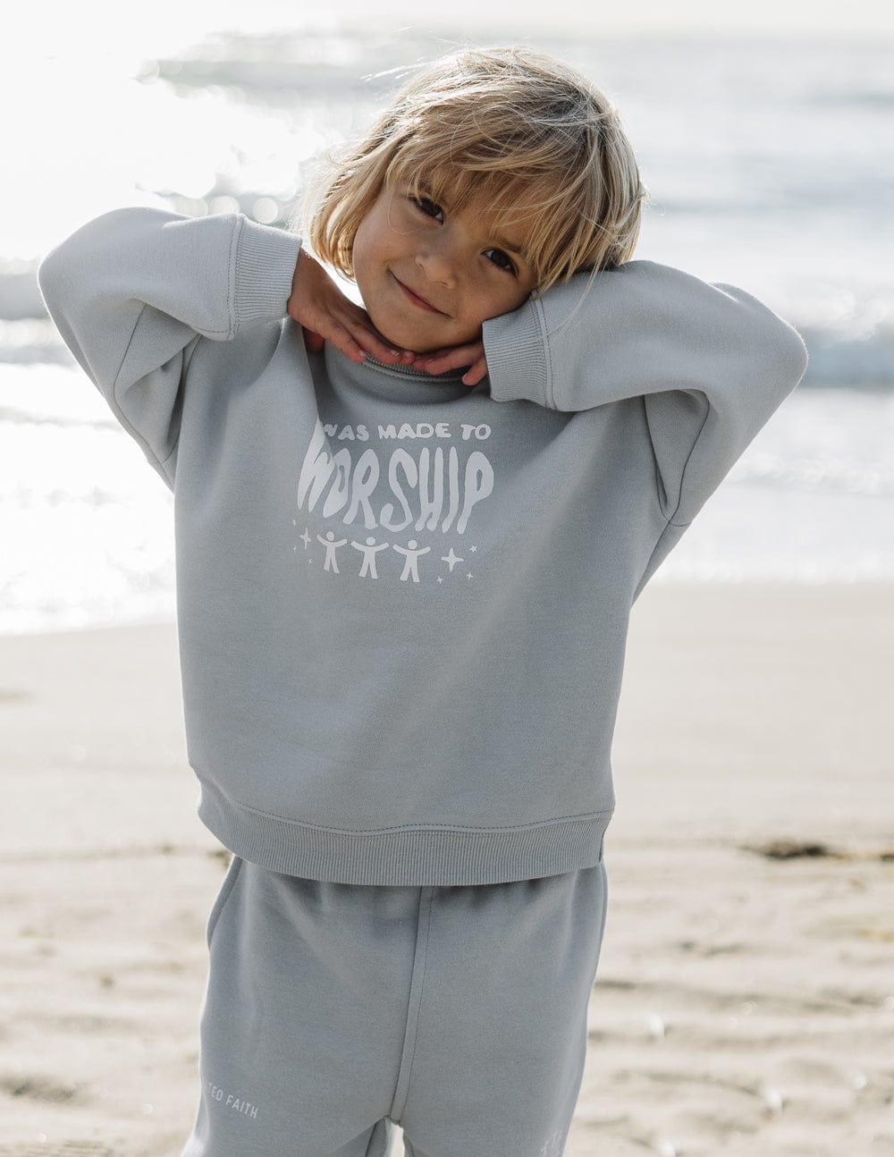 Made To Worship Kids Crewneck - A-1 Thread Vault