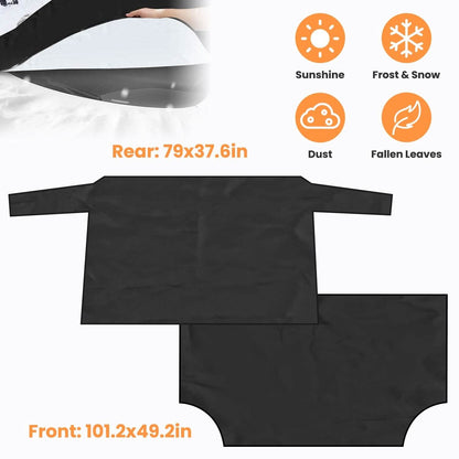Magnetic Car Windshield Cover Front Rear Protector Fit for All Cars - A-1 Thread Vault