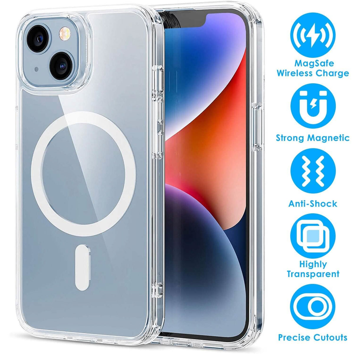 Magnetic Clear Phone Case Shockproof Transparent Phone Cover - A-1 Thread Vault
