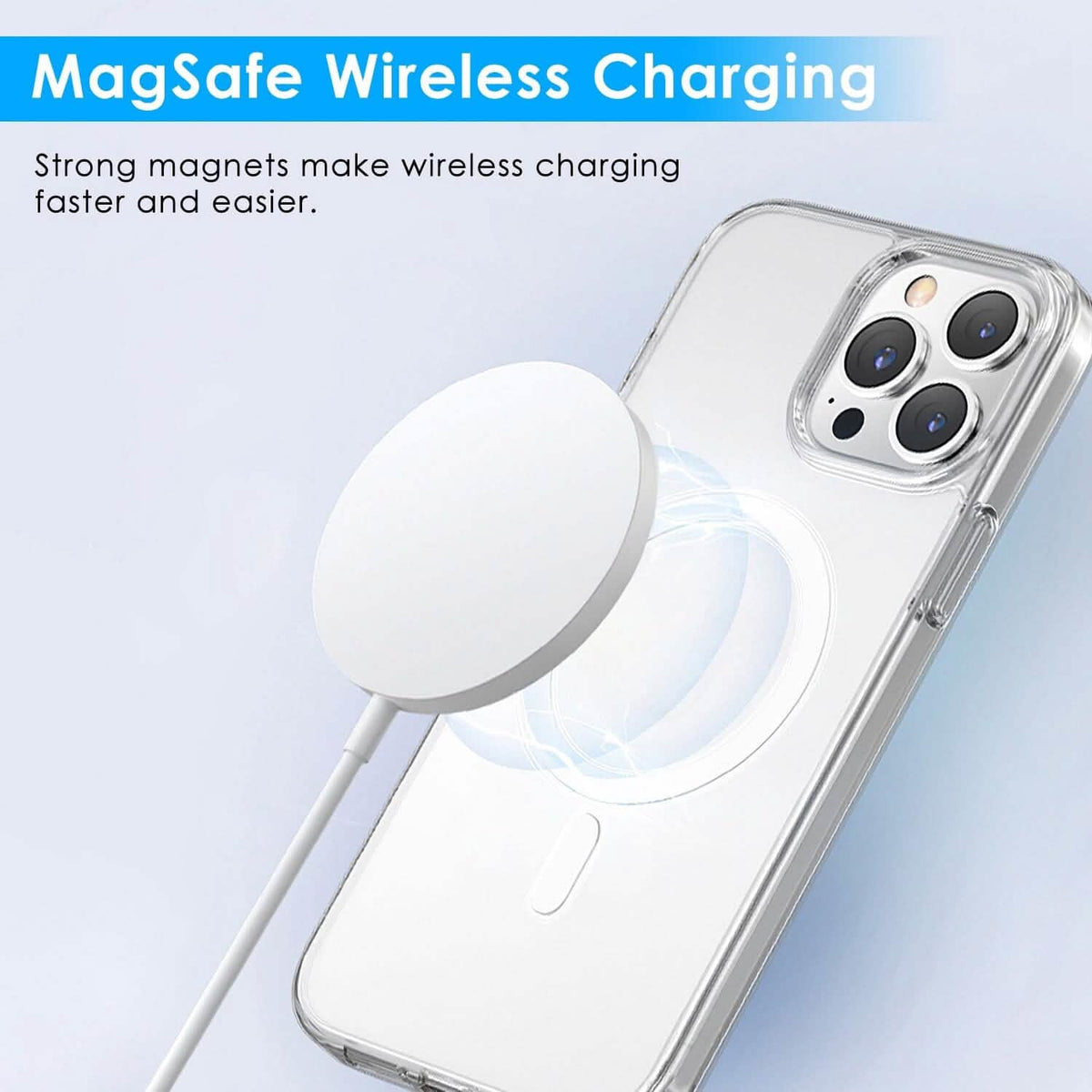 Magnetic Clear Phone Case Shockproof Transparent Phone Cover - A-1 Thread Vault