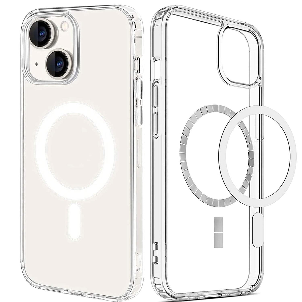 Magnetic Clear Phone Case Shockproof Transparent Phone Cover - A-1 Thread Vault