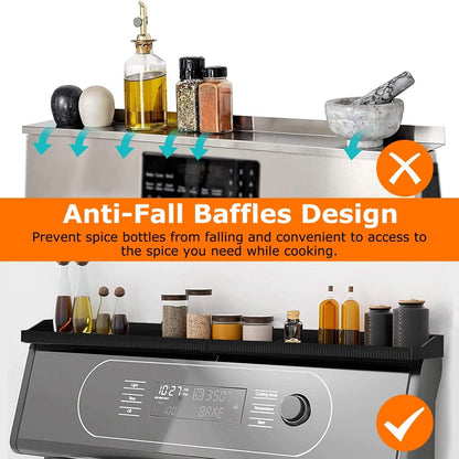 Magnetic Stove Top Shelf Silicone Non-Slip Organizer - A-1 Thread Vault