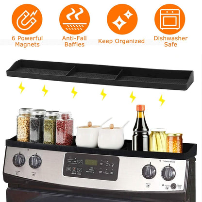 Magnetic Stove Top Shelf Silicone Non-Slip Organizer - A-1 Thread Vault