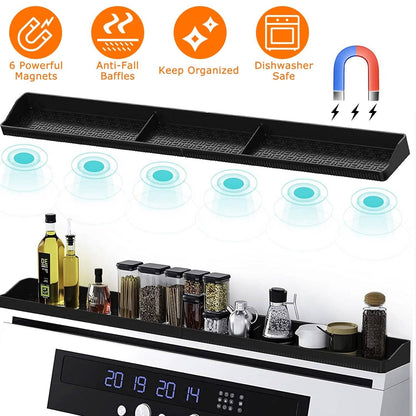 Magnetic Stove Top Shelf Silicone Non-Slip Organizer - A-1 Thread Vault