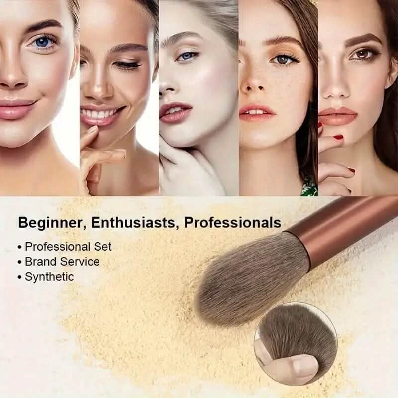 13-Piece: Professional Soft Fluffy Makeup Brush Set with Bag Case - A-1 Thread Vault