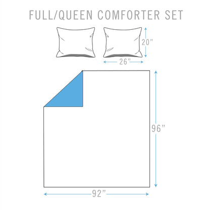 Marble Reversible Comforter Set - A-1 Thread Vault
