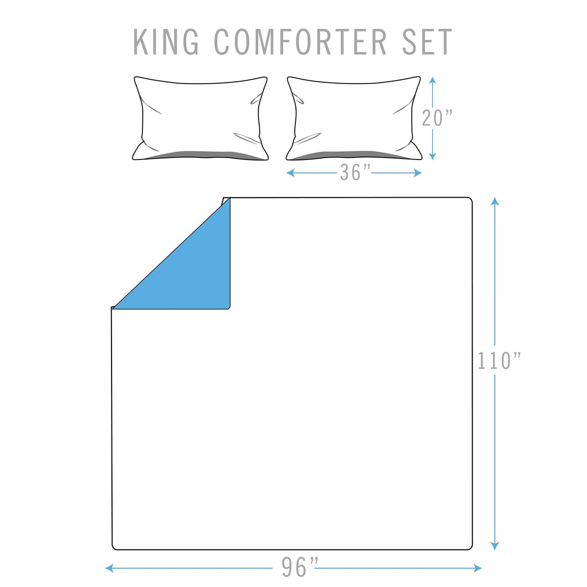 Marble Reversible Comforter Set - A-1 Thread Vault