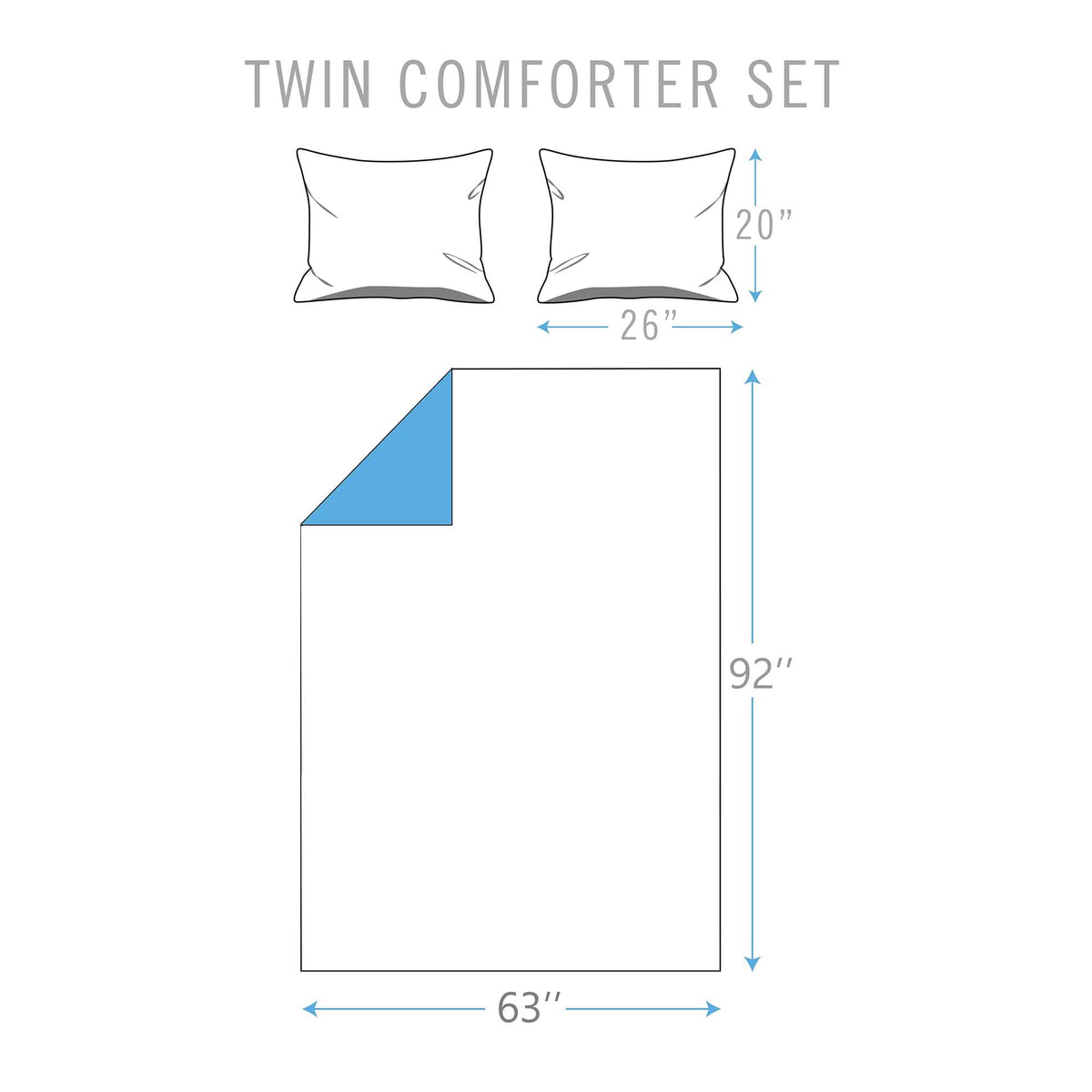 Marble Reversible Comforter Set - A-1 Thread Vault