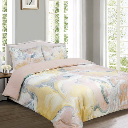 Marble Reversible Comforter Set - A-1 Thread Vault