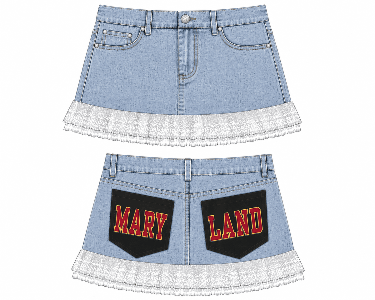 Maryland Vintage Denim Skirt (2 pocket) - A-1 Thread Vault