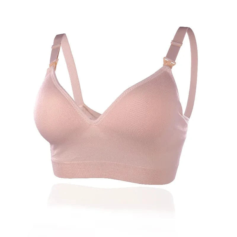 Maternity Nursing Bra for Breastfeeding Women Open-Bust Sleepwear Lactating Bralette Comfortable Underwear for Pregnant Mothers - A-1 Thread Vault