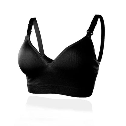 Maternity Nursing Bra for Breastfeeding Women Open-Bust Sleepwear Lactating Bralette Comfortable Underwear for Pregnant Mothers - A-1 Thread Vault