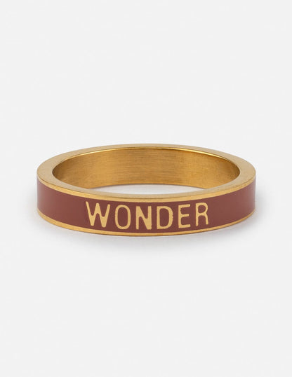 Mauve Enamel Wonder Ring - A-1 Thread Vault