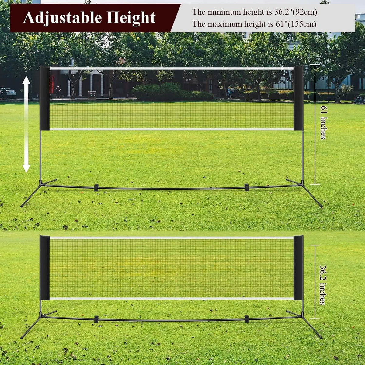 Maxkare 14Ft. Badminton Net Set - A-1 Thread Vault