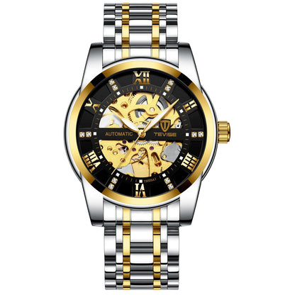 Mechanical Watch With A Hollowed-out Steel Bracelet - A-1 Thread Vault