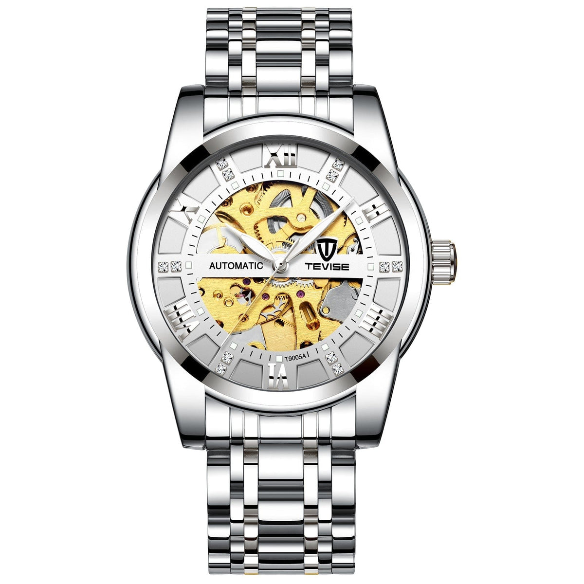 Mechanical Watch With A Hollowed-out Steel Bracelet - A-1 Thread Vault