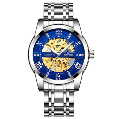 Mechanical Watch With A Hollowed-out Steel Bracelet - A-1 Thread Vault