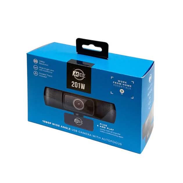 MEE audio 201W 1080P Wide Angle Webcam With Autofocus - Includes Tripod - A-1 Thread Vault