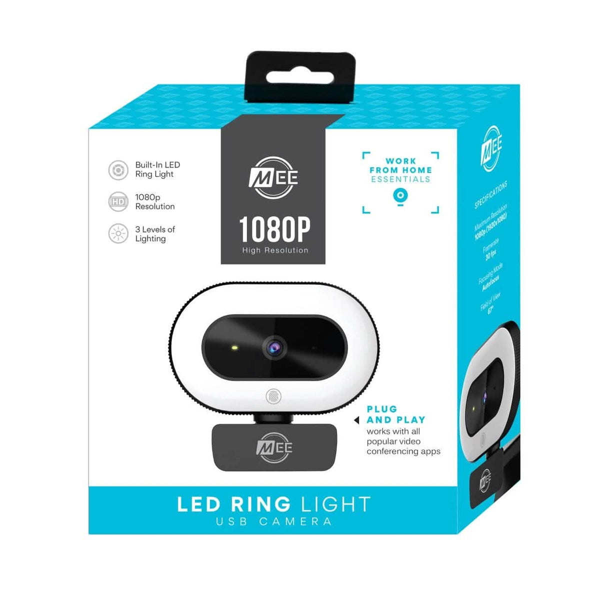 MEE audio CL8A 1080P Live Webcam With Led Ring Light - A-1 Thread Vault