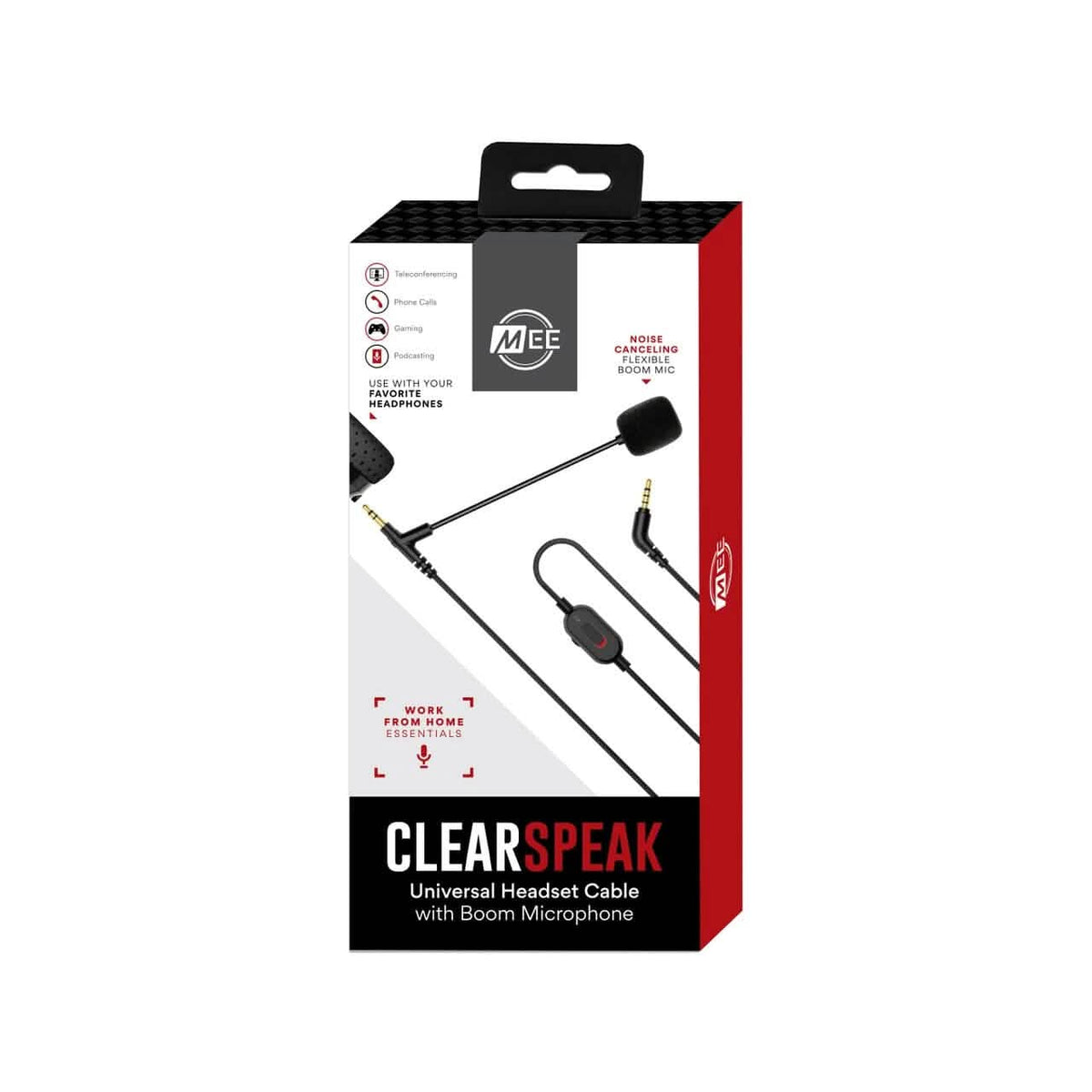 MEE audio Clearspeak Universal Headset Cable With Boom Microphone - A-1 Thread Vault