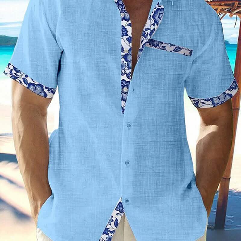 Men Casual Shirt Button Down Short Sleeve - A-1 Thread Vault