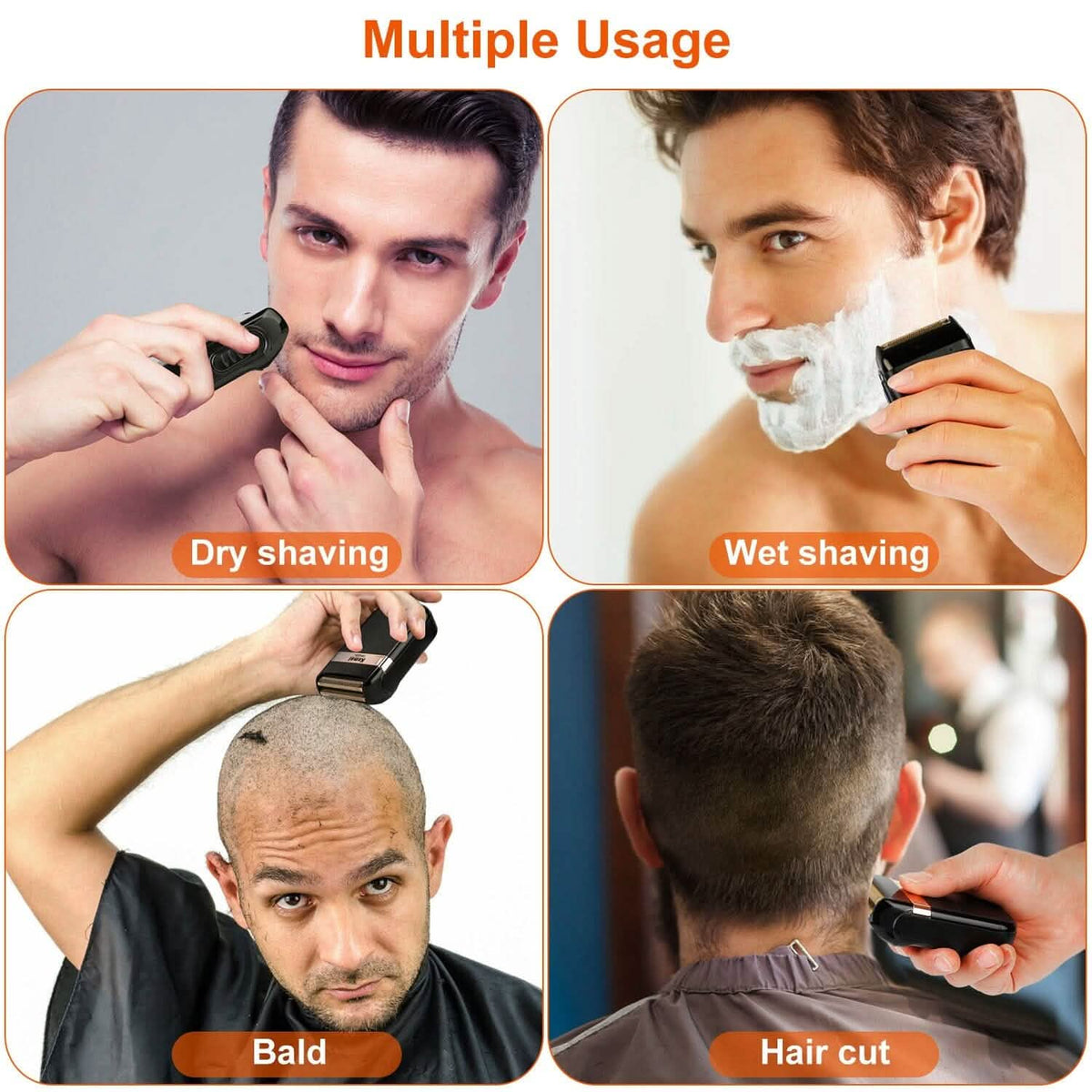 Men Rechargeable Cordless Beard Trimmer Grooming Kit - A-1 Thread Vault