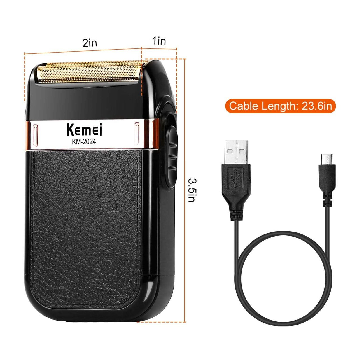Men Rechargeable Cordless Beard Trimmer Grooming Kit - A-1 Thread Vault