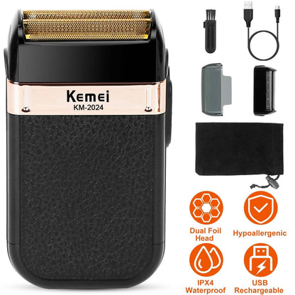 Men Rechargeable Cordless Beard Trimmer Grooming Kit - A-1 Thread Vault