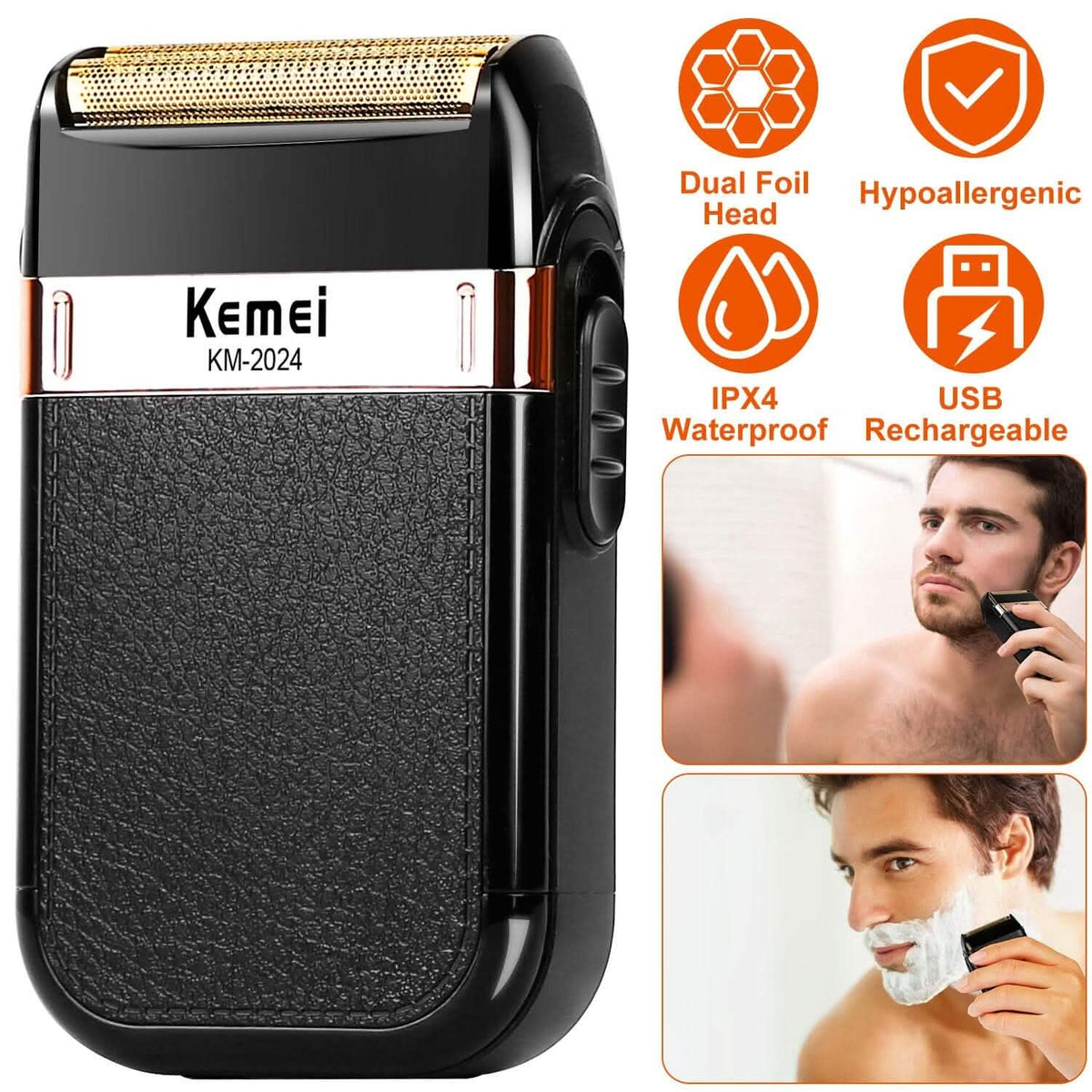 Men Rechargeable Cordless Beard Trimmer Grooming Kit - A-1 Thread Vault