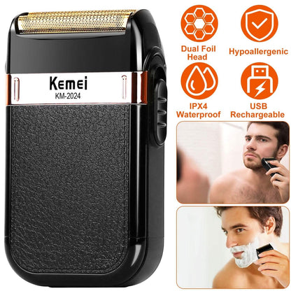 Men Rechargeable Cordless Beard Trimmer Grooming Kit - A-1 Thread Vault