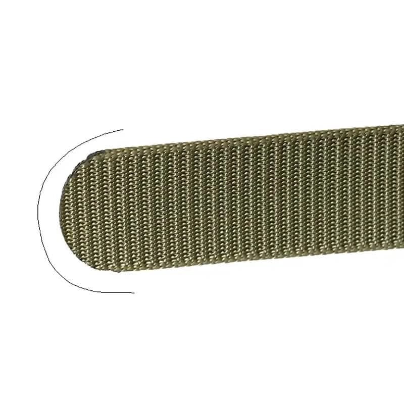 Men's Automatic Metal Buckle Nylon Canvas Webbing Belt - A-1 Thread Vault