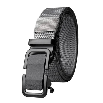 Men's Automatic Metal Buckle Nylon Canvas Webbing Belt - A-1 Thread Vault