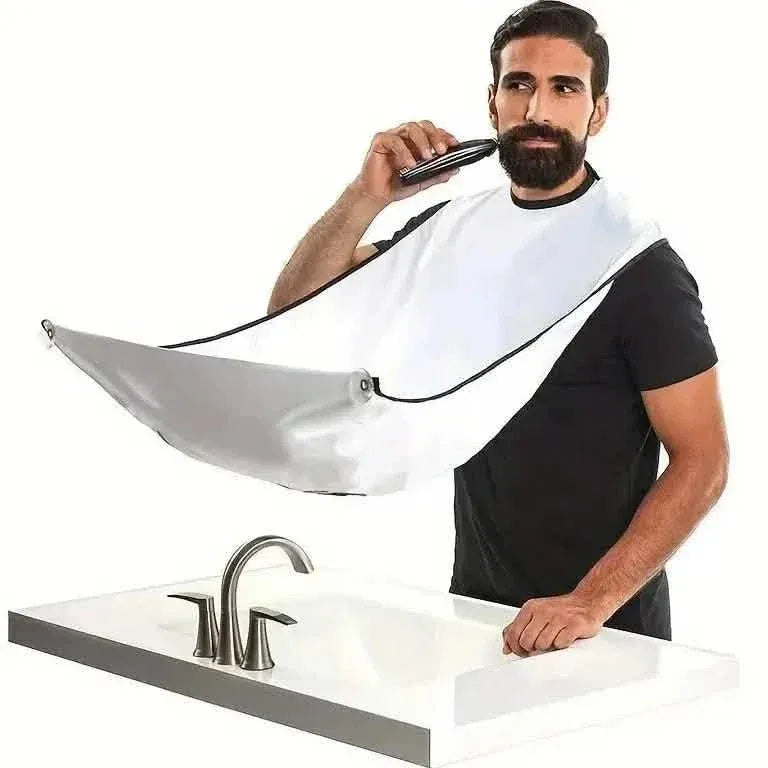 Men's Beard Shaving Apron - Grooming Accessories with Two Suction Cups - A-1 Thread Vault
