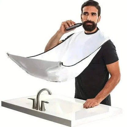 Men's Beard Shaving Apron - Grooming Accessories with Two Suction Cups - A-1 Thread Vault
