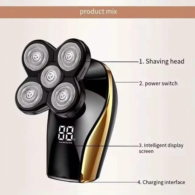 Men's Cordless Rechargeable Wet/Dry Shaver with LED Display - A-1 Thread Vault