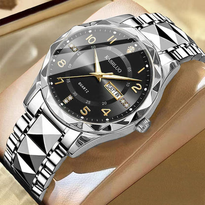 Men's Dual Calendar Fashion Waterproof Luminous Quartz Watch - A-1 Thread Vault