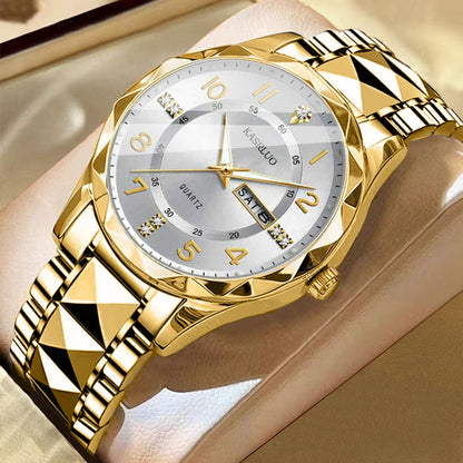 Men's Dual Calendar Fashion Waterproof Luminous Quartz Watch - A-1 Thread Vault