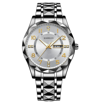 Men's Dual Calendar Fashion Waterproof Luminous Quartz Watch - A-1 Thread Vault