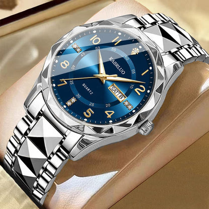 Men's Dual Calendar Fashion Waterproof Luminous Quartz Watch - A-1 Thread Vault