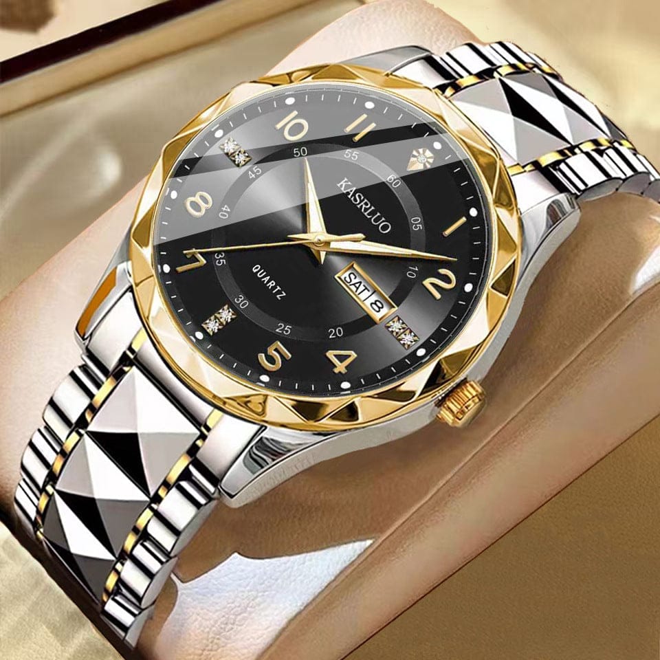 Men's Dual Calendar Fashion Waterproof Luminous Quartz Watch - A-1 Thread Vault
