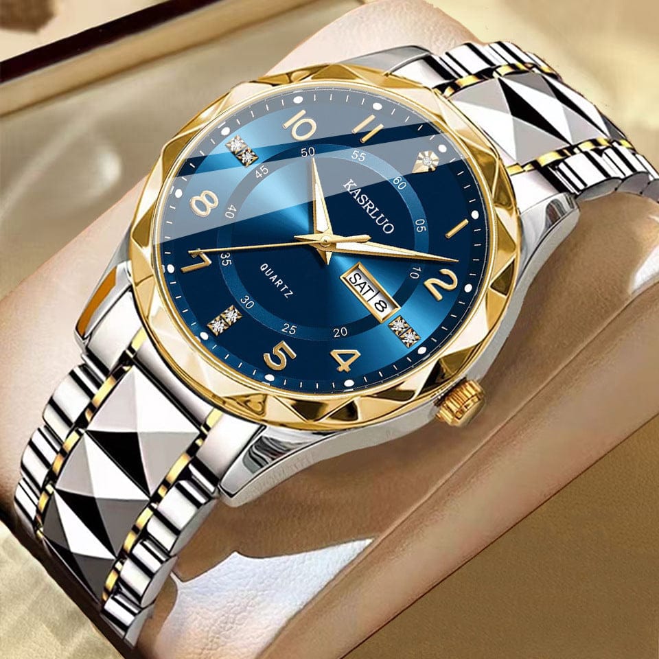 Men's Dual Calendar Fashion Waterproof Luminous Quartz Watch - A-1 Thread Vault
