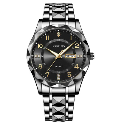 Men's Dual Calendar Fashion Waterproof Luminous Quartz Watch - A-1 Thread Vault