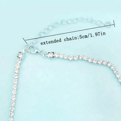 Men's Elegant Diamond Cubic Zirconia Necklace Chain - A-1 Thread Vault