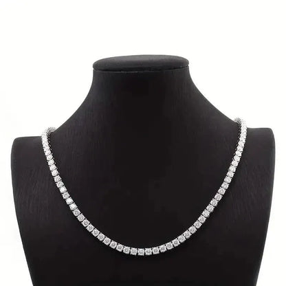 Men's Elegant Diamond Cubic Zirconia Necklace Chain - A-1 Thread Vault
