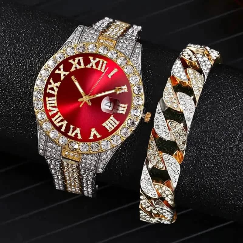 Men's Gypsophila Large Dial Waterproof Quartz Watch - A-1 Thread Vault