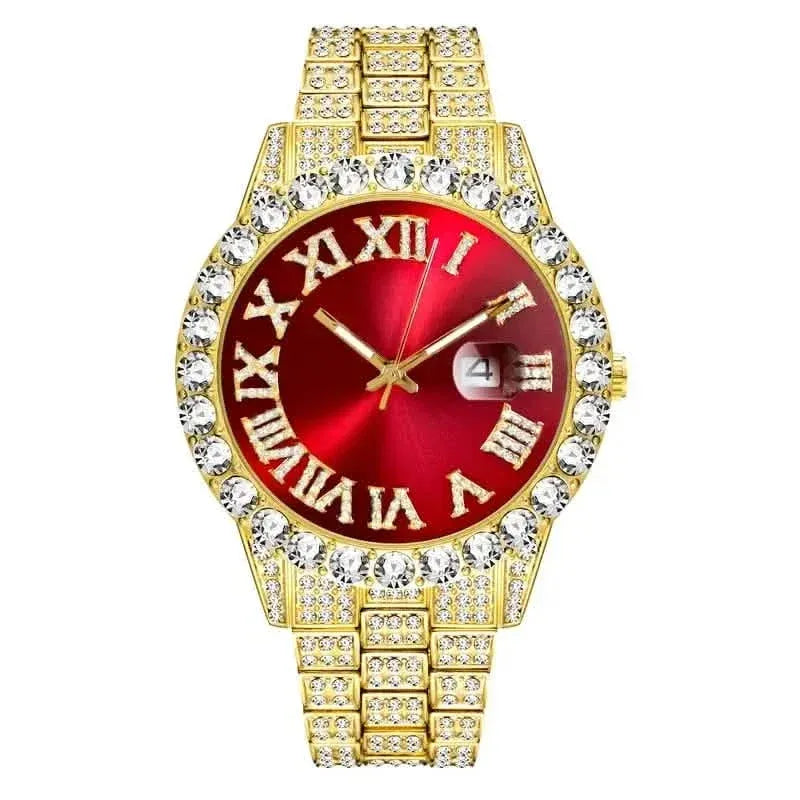 Men's Gypsophila Large Dial Waterproof Quartz Watch - A-1 Thread Vault