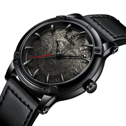 Men's Solid Color Casual Belt Quartz Watch - A-1 Thread Vault