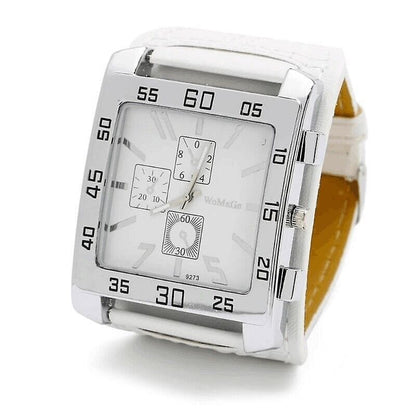 Men's Stylish And Cool Military-style Watch Square Dial Simulated Three-layer Design - A-1 Thread Vault