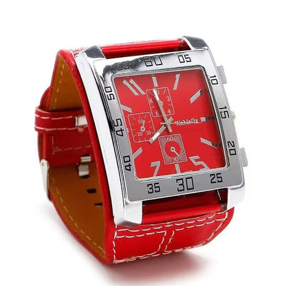 Men's Stylish And Cool Military-style Watch Square Dial Simulated Three-layer Design - A-1 Thread Vault