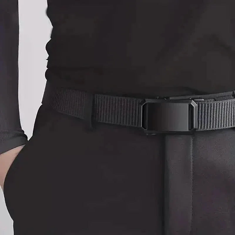 Men's Stylish Canvas Belt with Automatic Buckle - A-1 Thread Vault